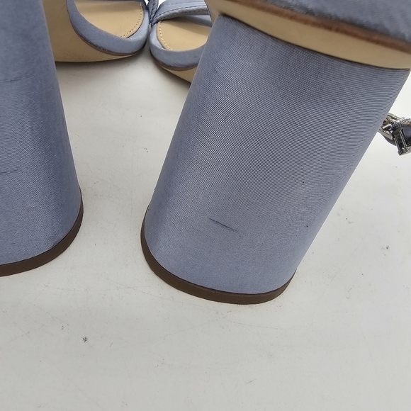 Sam Edelman Kia Square Toe Heels Oslo Blue Size 6 - Picture 7 of 11